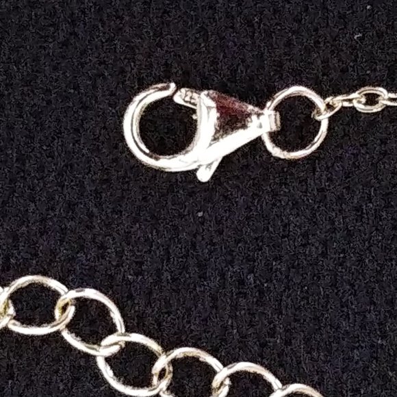 Isabella M. 925 Sterling Silver w/Gold Overlay Letter 'E' Initial Necklace NWT - Picture 4 of 4